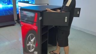 क्रिएटिव एवीओई एलईडी वीडियो वॉल डीजे बूथ एलईडी वीडियो स्क्रीन