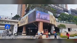 पी4 आउटडोर 3डी एलईडी डिस्प्ले 960x960मिमी ज्वलंत और टिकाऊ