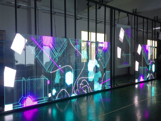 Ultra Thin P3.91-7.82 Transparent LED Display High Definition advertising led display screen