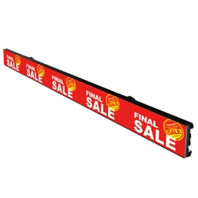 P1.5625 GOB Shelf LED Display Screen 900X60mm SMD1515 For Supermarket / Retail Store