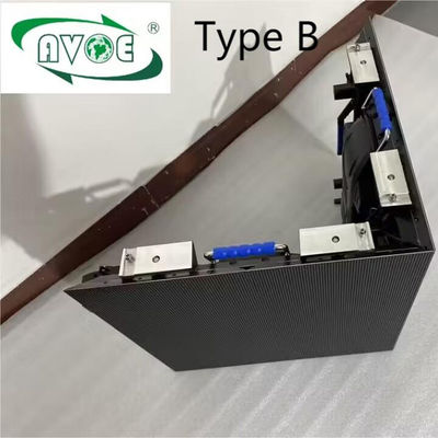 टाइप बी पी2.976 आउटडोर रेंटल एलईडी स्क्रीन एसएमडी1415 क्यूब डिस्प्ले कर्व कैबिनेट