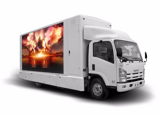 P10mm Movable Truck Mobile Led Display / Outdoor Mobile Led Screen Hire Customized Size
